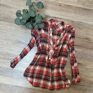 Charlotte Russe Plaid Flannel Size Medium